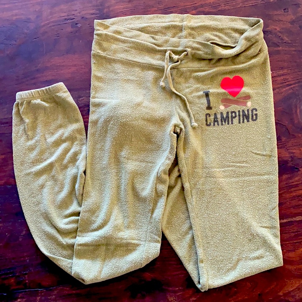Wild fox I ❤️ camping joggers